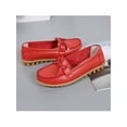 thumbnail image 4 of Gomelly Womens Nursing Shoes Bow Loafers Comfort Moccasins Nonslip Flats Driving Kitchen Boat Shoe Red 5, 4 of 7