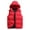 Red, variant on Kureaily Men's Autumn And Winter Vest Coat Coat Hat Removable Solid Colour Thickened Loose Vest