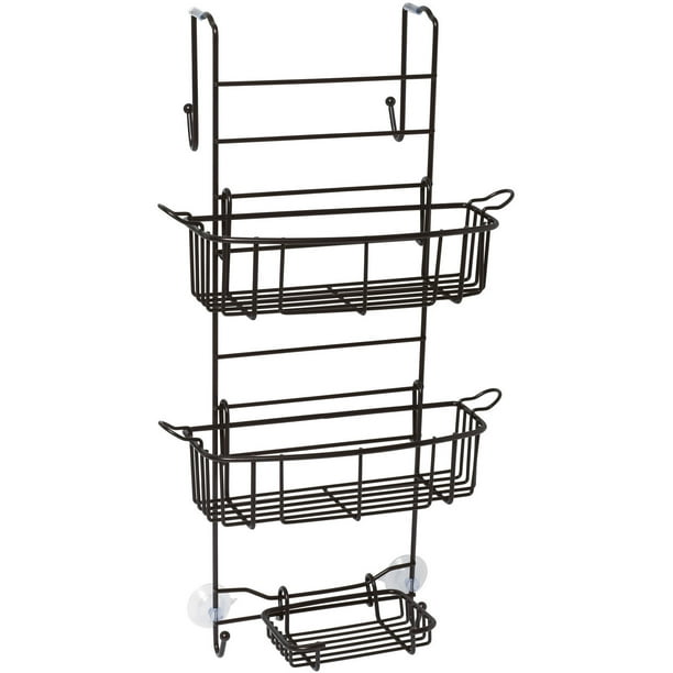 Zenna Home Over The Shower Door Caddy Heritage Bronze Walmart Com Walmart Com
