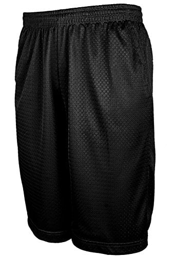 1Bests Men's Running Basketball Sports Short Pants Thin Breathable Fitness Loose Training Shorts with pocket 