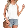 thumbnail image 2 of Camiseta sin mangas hueca, camiseta sin mangas para mujer, camiseta sin mangas con cuello halter, camiseta sin mangas con cuello halter diseñada meticulosamente, 2 of 6
