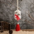 thumbnail image 3 of Aromatherapy Car Pendant - Tassel Wax Tablet with Immortal Flower Fragrance & Essential Oil Soybean Wax, 3 of 5
