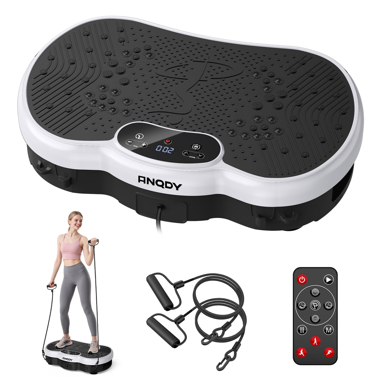 Anqdy Vibration Plate Exercise Machine Wellness-Focused Weight Loss Full Body Workout Home Platform