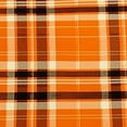 thumbnail image 6 of BANET Fall Orange Round Table Cloth  Fashionable Check Plaid Tablecloth Autumn Rustic Farmhouse Reusable Circle Grid Table Cover for Picnic Party Home Dining Room Indoor Outdoor Decor 38"-42, 6 of 8
