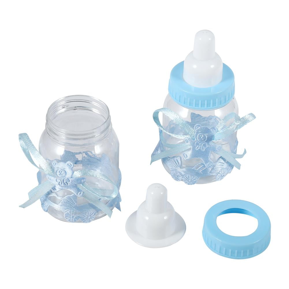 10 Baby Shower Blue Foam Bottles Party Decorations its a Boy Favors Prizes Gifts 