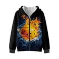 thumbnail image 4 of Xoenoiee Pickleball Water Fire Print Hoodies for Teen Boys Active Pullover Fleece Full Zip Sweatshirts Outfits Casual Sport Shirt with Kids Clothing Hooded Jumper with Pocket, XL, 4 of 7
