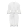 thumbnail image 3 of yievot Robes for Women Soft Lightweight Knee Length Bathrobe Loungewear, 3 of 5