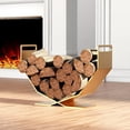 thumbnail image 2 of Firewood Rack,17.72 Inches Decorative Heavy Duty Firewood Storage Rack Wood Holder for Outdoor Indoor Indoor Outdoor (), 2 of 6