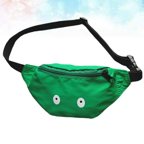 HEANUJJ Fanny Pack Boys Girls Leisure Green Round Eyes Pattern 1Pack