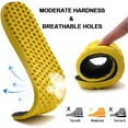 thumbnail image 5 of Ailaka Elastic Shock Absorbing Height Increasing Sports Shoe Insoles, Soft Breathable Honeycomb Orthotic Replacement Inserts for Men & Women, 5 of 8