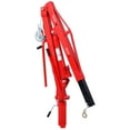 thumbnail image 4 of Olurrisa 500LB Hydraulic Truck Crane with Adjustable Boom & 2" Hitch Mount - Red Heavy-Duty Steel Engine Hoist for Pickup Trucks, Trailers, PWC | Effortless Lifting, 360° Swivel, Stable Load Control, 4 of 9