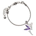 thumbnail image 2 of Delight Jewelry Silver Plated Large Fairy with Purple Wings - Rope Charm Bead Dangle with Mini 2026, 2 of 4