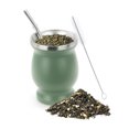 thumbnail image 1 of Mate de Calabaza Natural SSuperp, Juego de Mate de Doble Pared, Tradicional, 230ml, Verde, 1 of 5