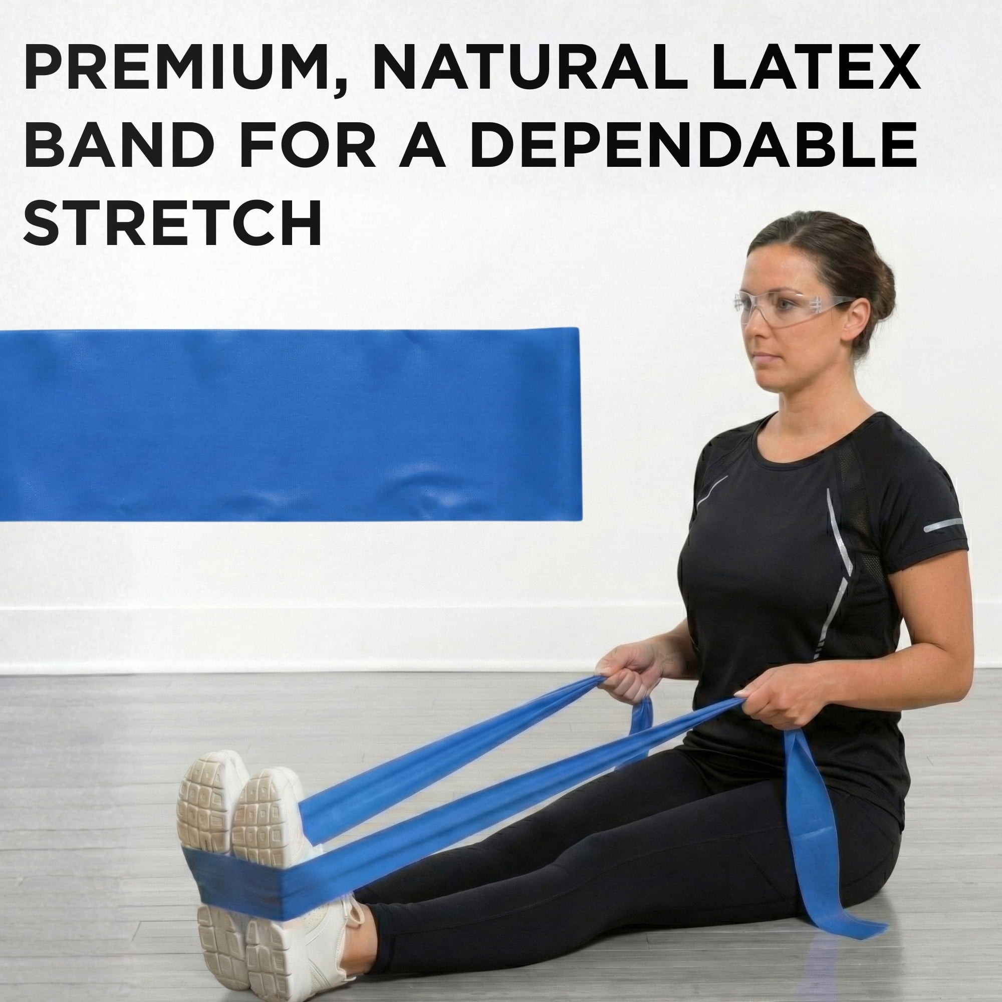 THERABAND Resistance Bands, 50 YD, Blue, Extra Heavy Thickness, 5.8 LBS Resistance, Level 5