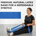 thumbnail image 4 of THERABAND Resistance Bands, 50 YD, Blue, Extra Heavy Thickness, 5.8 LBS Resistance, Level 5, 4 of 11