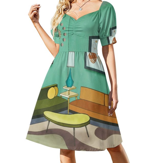 Vestido de manga corta The Room 1962, vestidos largos de mujer, vestidos de novia para mujer, vestido elegante de lujo para mujer.