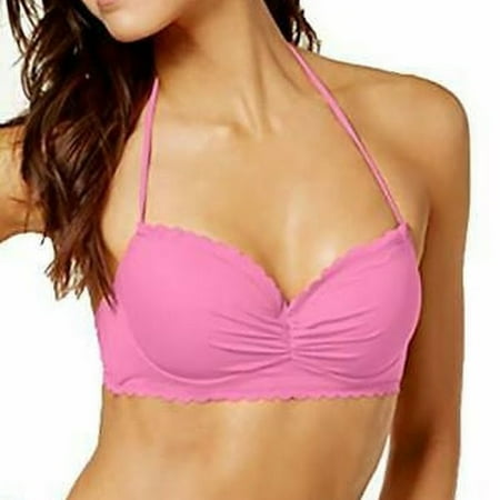 Sundazed Nixie Underwire Bra-Sized Halter Bikini Top  Various Colors and Sizes: 32D/Pink