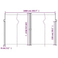 thumbnail image 2 of vidaXL Retractable Side Awning Sun Shade Privacy Screen Outdoor Patio Garden, 2 of 9