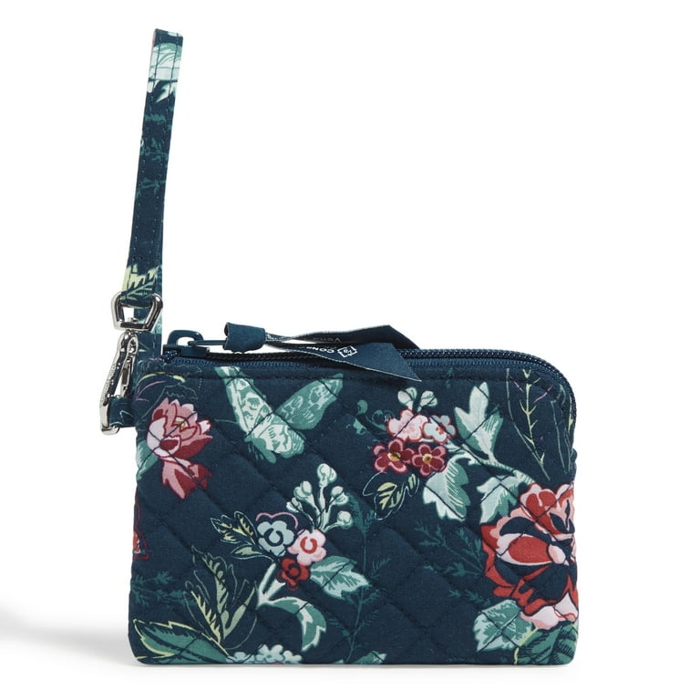 Vera Bradley Women s Recycled Cotton Clip Zip Mini Pouch Rose Toile Walmart