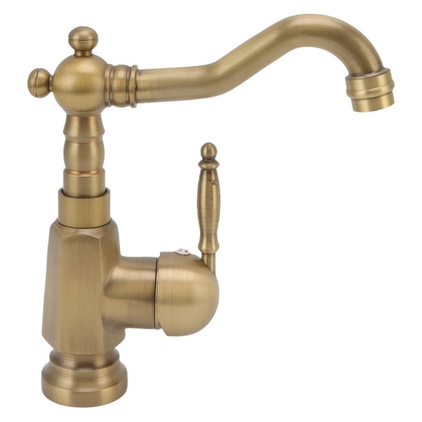 Juego de grifo mezclador para lavabo de tocador, grifo para lavabo de baño, grifo antiguo para lavabo de baño, grifo de tocador de latón antiguo, diseño exquisito