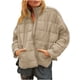 thumbnail image 2 of Puntoco Damas Color sólido Cremallera Cuello alto Manga larga Chaqueta informal Chaqueta acolchada Chaqueta acolchada de manga larga Puntoco Puntoco-1271, 2 of 9