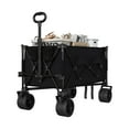thumbnail image 1 of EDTara 35" Foldable Wagon for Beach Garden, Heavy Duty 280L Extra Large Collapsible Wagon 350lbs for Camping, All Terrain Beach Wagon with Cup Holders for Sand, 1 of 7