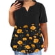 thumbnail image 1 of Camisetas Casuales de las Mujeres Largo Casual Impreso Cuello Redondo Suelto Top, Camiseta de Verano de Manga Corta, 1 of 5