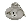 thumbnail image 6 of HIBIBUD Porcelain Light Socket with Outlet and Pull Chain Light Fixture,Light Bulb Socket,Medium Base,Grounded Plug,Indoor Lighting,Mount on 3-1/4” or 4” Box,UL Listed,White, 6 of 7