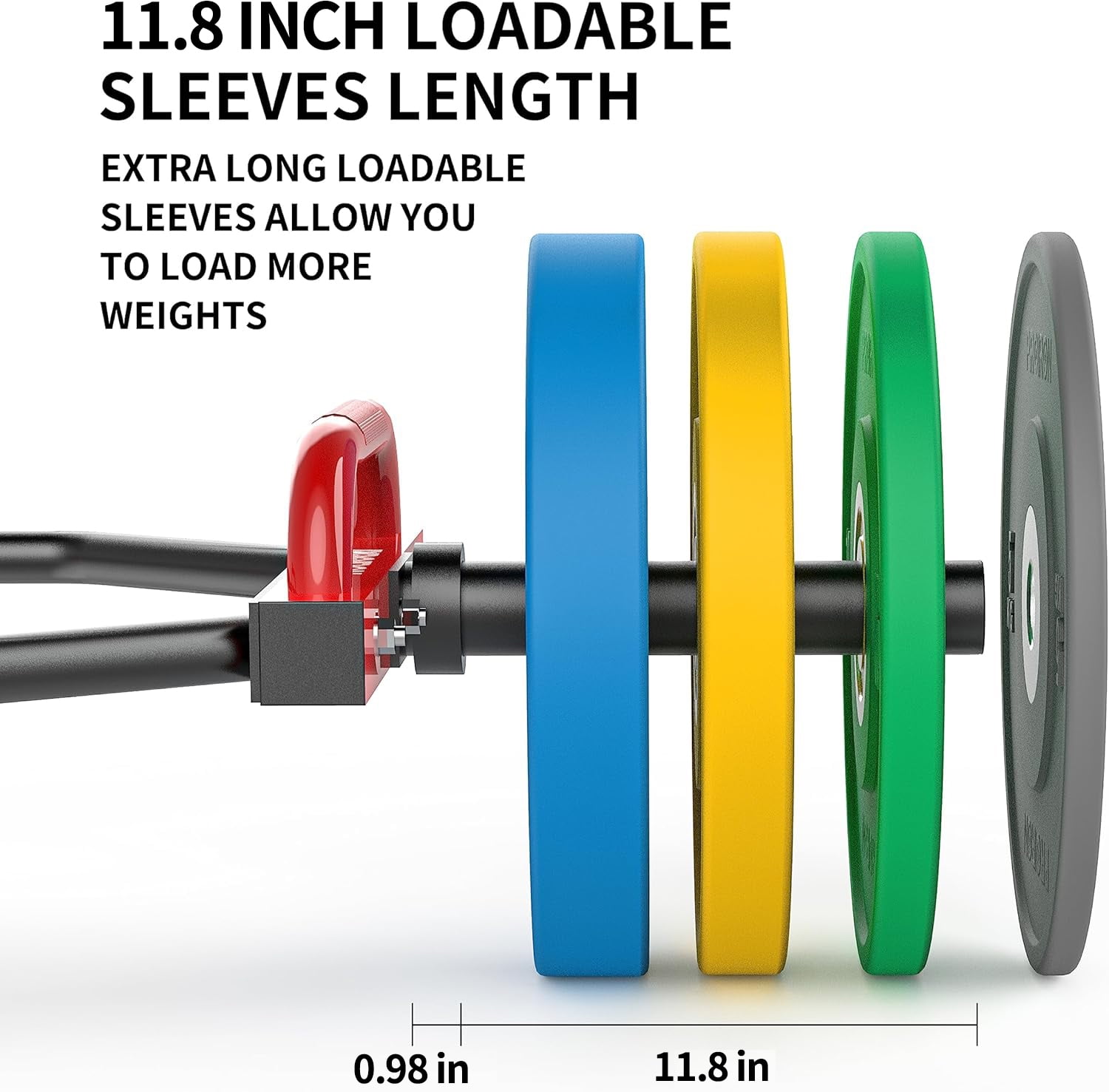 PROIRON 2" Olympic Trap Bar, Full Steel, Heavy Duty 550lb Capacity for Deadlift, Squat