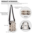 thumbnail image 6 of HELLHERO Cow Santa Double Layer Travel Crossbody Purse for Women Outdoor Travel Women Messenger Bag Polyester 4.33"x1.97"x7.09", 6 of 7