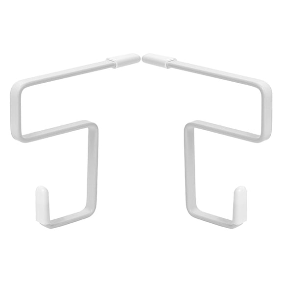 BESTYASH 2Pcs Adjustable White Iron Purse Hook for Desk Convenient Bag Holder Portable Hook for Table