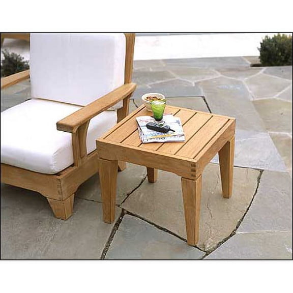WholesaleTeak Outdoor Patio Grade-A Teak Wood Caranasas 22" Square Side Table / End Stool #WMAXSTCR