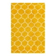 thumbnail image 3 of Unique Loom Trellis Shag Collection Area Rug - Ruby (4' x 6' Rectangle Yellow/Ivory), 3 of 11