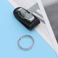 thumbnail image 4 of icolorfuled Men's Leather Belt Keychain Key Ring Color Protection DIY Keychain Plating Hanging Pendant Leather Seat Stainless Steel Belt Key Chain, 4 of 6