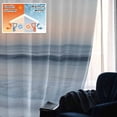 thumbnail image 5 of Summer Beach Blackout Curtains for Bedroom/Living Room, Pinch Pleated Black Out Curtains, Coastal Nautical Seaside Ocean Room Darkening Window Drapes with Hooks 2 Panels, 39"x70", 5 of 8
