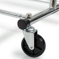 thumbnail image 3 of Housewares Goods Clothes Rail Rack Commercial Grade with Chrome Finish Wheels and Adjustabl ,Silver, 3 of 5