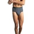 thumbnail image 3 of Fruit of the Loom Men's Stripe and Solid Fashion Briefs, Extended Sizes, 5 Pack, 3 of 11