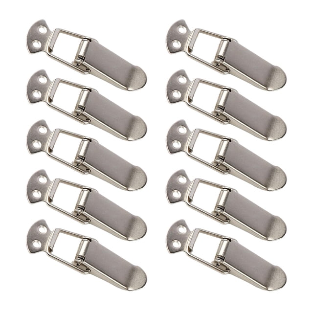 veasfak 10 Pieces Spring Loaded Toggle Latch Clasp Buckle Latch for Box Cabinet Case M