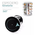 thumbnail image 3 of Especiero Giratorio Moderno 16 Frascos De Vidrio Cocina Color Transparente, 3 of 5