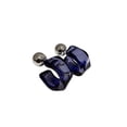 thumbnail image 2 of Pendientes Acrílico en forma de C Qarigey Plata Aro transparente Gota Colgantes Mujer Azul, 2 of 6