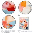 thumbnail image 3 of Designart "Atomic Abstraction Pink Beige Mid Century Art I" Abstract Floater Framed Wall Art Living Room, 3 of 7