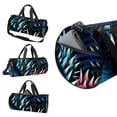 thumbnail image 3 of Paw Print Multi-functional Sports Bag with Interior Zipper Pocket, Size 17.7 Inches - Swim, Carry on, Yoga, Shoe Bag", 3 of 6