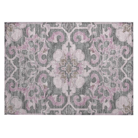 Dalyn Rugs Machine Washable Indoor/Outdoor Chantille Pink 1'8" x 2'6" Rug