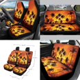 thumbnail image 2 of KUIFORTI Palm Tree Car Seat Covers Full Set with Steering Wheel Cover and Seat Belt Covers, Coasters, Rear View Mirror Cover, Car Air Vent Storage Box, Car Garbage Bag, Keychain Wrist Strap, 15 Pack, 2 of 7