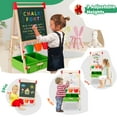 Ealing Kid's Easel with Paper Roll DoubleSided Whiteboard & Chalkboard