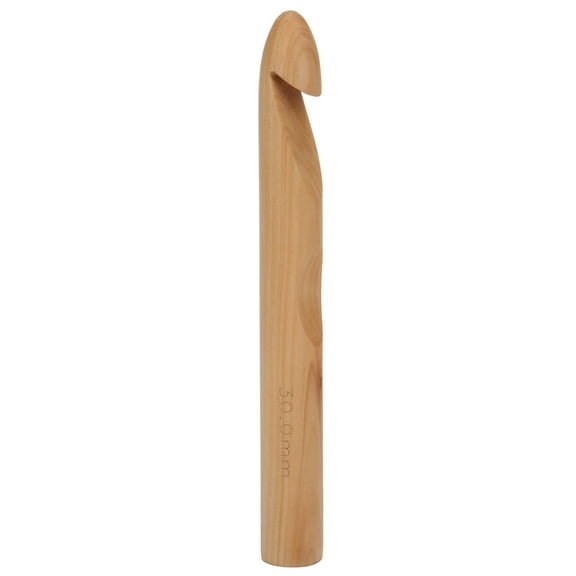 30Mm Large Thick Crochet Hook Wooden Knitting Needle Hand Weaving Tool Diy Crafts