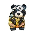 thumbnail image 2 of Painting Glass Panda Table Lamp Vintage Desk Lamps Decorative 3D Animal Table Lamp Series,Stained Glass Table Lamp Night Light for Bedroom Living Room Home Office Decor Gift, 2 of 9