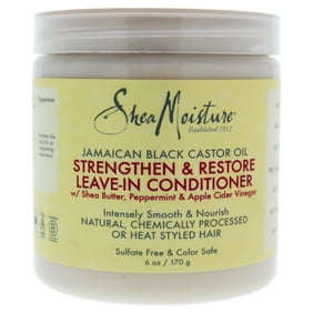 SheaMoisture Jamaican Black Castor Oil Strengthen and Restore Leave-In Conditioner, 6 fl oz