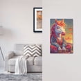 thumbnail image 2 of Zufioo Meditating Cute Horse Print Switch Wall Plate, Dustproof and Heat-resistant Decorative Wall Switch Cover, Suitable for Residential and Commercial Areas-Mid-size, 2 of 8