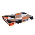 thumbnail image 1 of Bed Runner Decorative Triángulo patrón Hotel cama bufanda traje Runner para 1.5 metros cama naranja + café Naranja + Café Magideal Bed Runner Decorative, 1 of 7